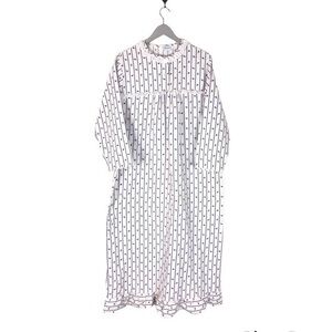 Vintage flannel nightgown warm‎ full length Grandma large
